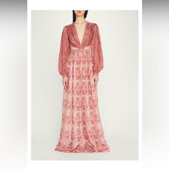 HANNAH ARTWEAR
Rio Cutout-Waist Open-Back Silk Dress in Rosie Rayne - Picture 3 of 3